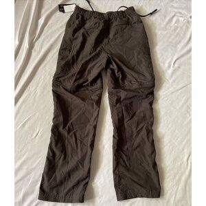 Canyon Creek Mens Convertible Nylon Hiking Pants M Brown Outdoor Lightweight Dur